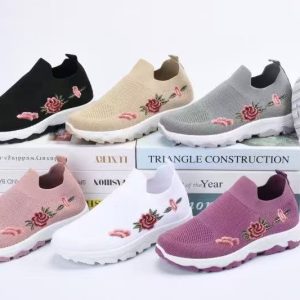Women's Breathable  Embroidery Running Sneakers 004