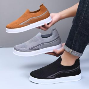 Men's Breathable Fly Knit Running Sneakers 004